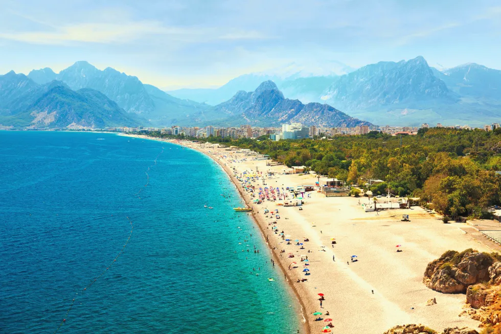 Antalyaområdet är den turkiska rivieran 